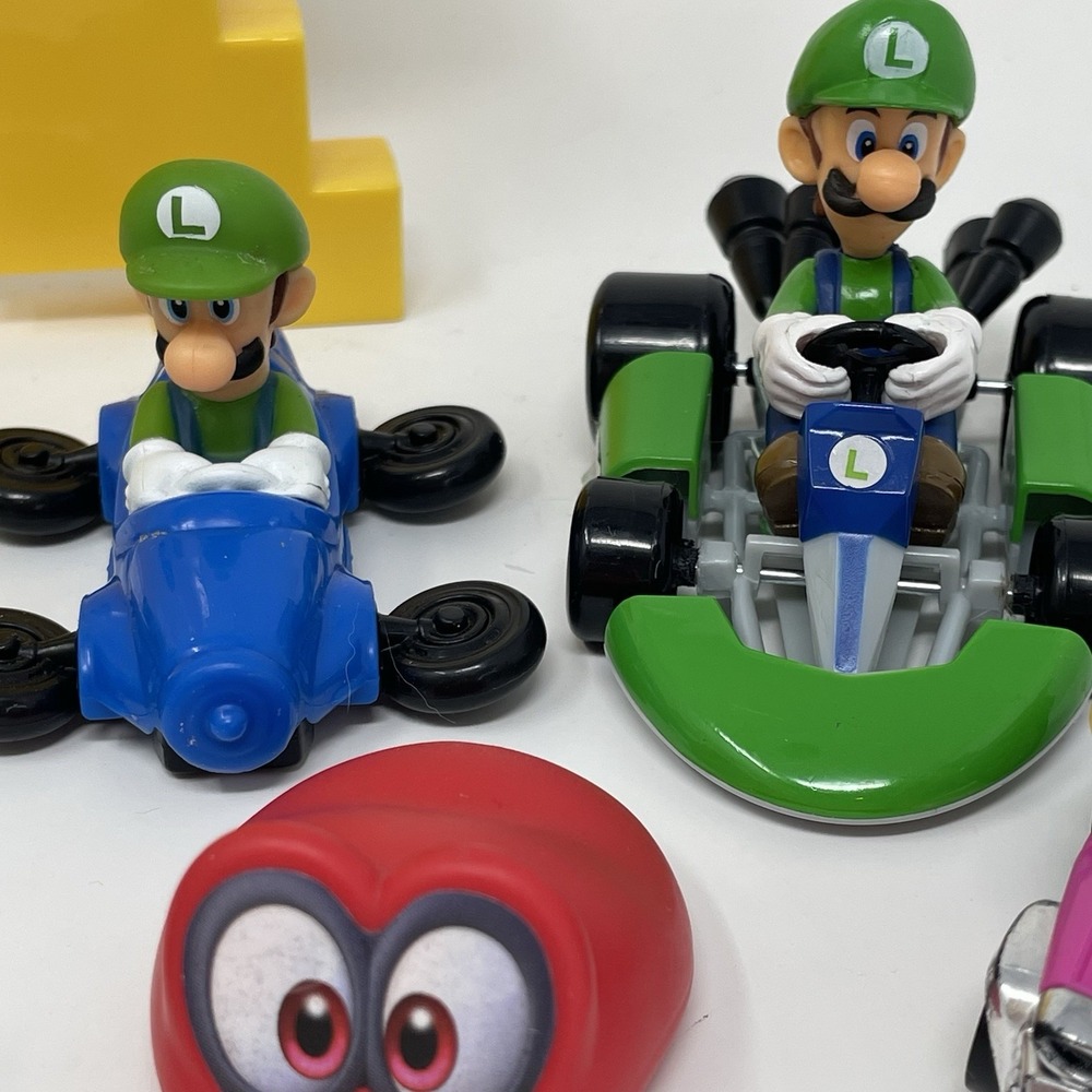 Hot Wheels McDonalds Mario Kart Donkey Kong Racers Figure Lot 12 Bowzer Badwagon - Picture 5 of 8